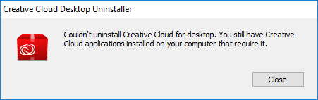remove adobe creative cloud for one user and not the other user on a mac